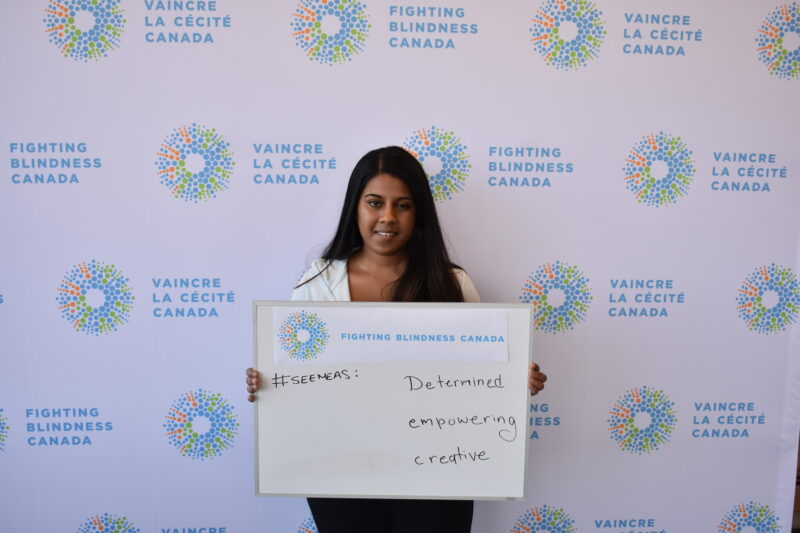 Ramya holding whiteboard #SeeMeAs