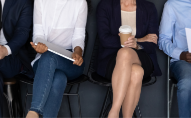 Interviewees in chairs