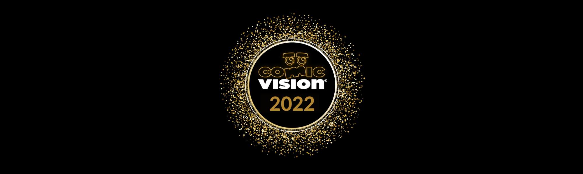 Image is of the Comic Vision logo