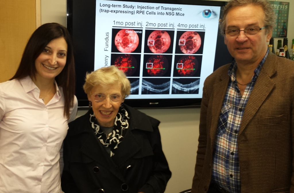 The image is of Sabiha Hacibekiroglu, Post-doctoral fellow, Barbara Ritchie, and Dr. Nagy.