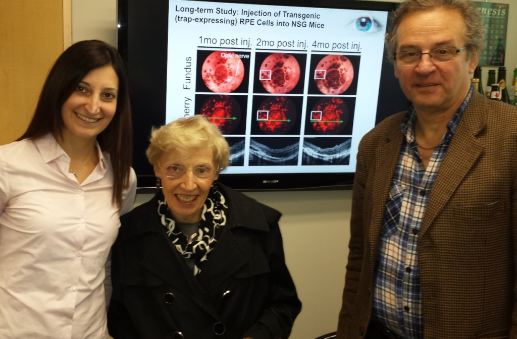 The image is of Sabiha Hacibekiroglu, Post-doctoral fellow, Barbara Ritchie, and Dr. Nagy. 