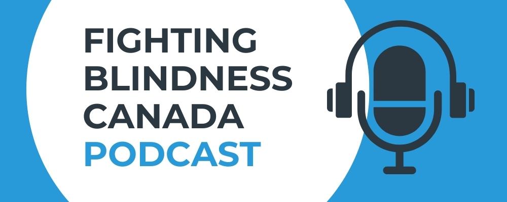 Image is of the Fighting Blindness Canada logo.