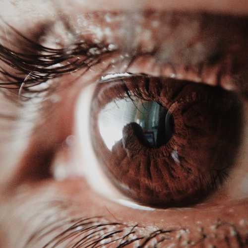 Close up image of a person's eye