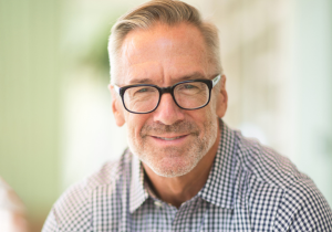 older man wearing glasses