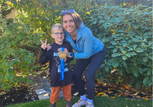 Samantha Slack and son